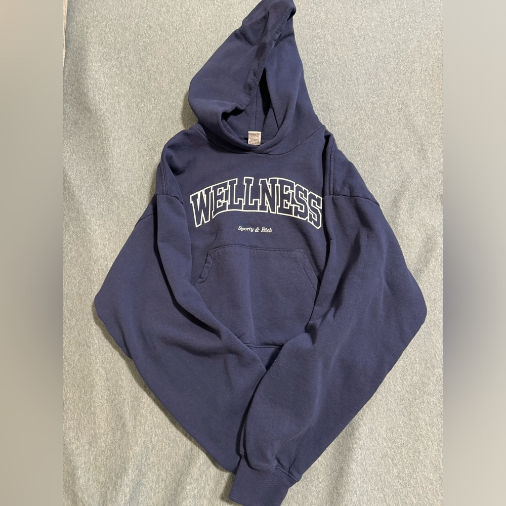 Sporty & Rich Cropped Hoodie Size XS